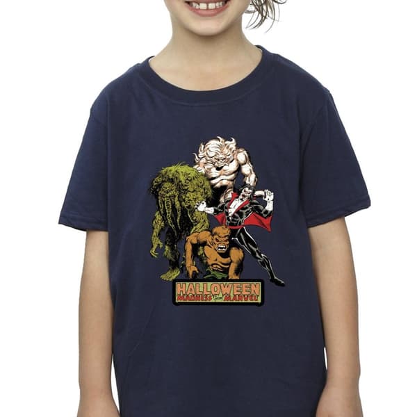 Marvel T-shirt i bomull med halloweenmonster för flickor
