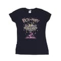 Miniatyrbild 1 av 3: Rick And Morty T-shirt i bomull med rosa rymdskepp för damer/damer