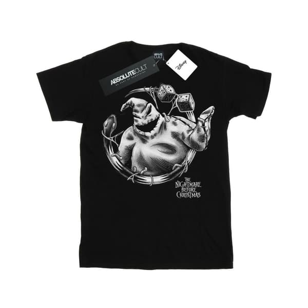 Disney Nightmare Before Christmas Ooogie Boogie Mono bomulls-T-shirt för flickor Black 12-13 Years