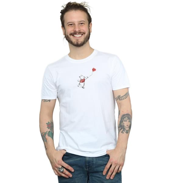 Disney Mens Winnie The Pooh Balloon T-shirt