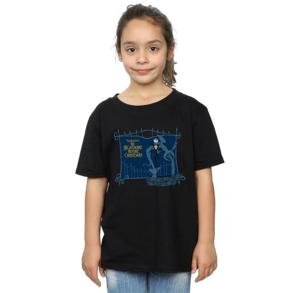 Disney Girls Nightmare Before Christmas Jack And The Well Cotton T-Shirt
