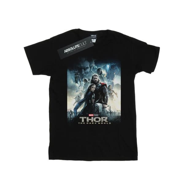 Marvel Studios T-shirt i bomull med Thor The Dark World-affisch för flickor