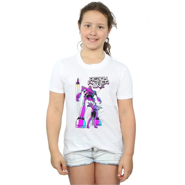 Ready Player One Girls Iron Giant And Art3mis Cotton T-Shirt