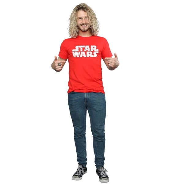 Star Wars Mens Christmas Logo T-Shirt