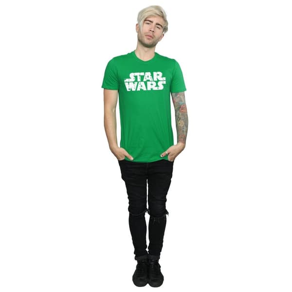 Star Wars Mens Christmas Logo T-Shirt