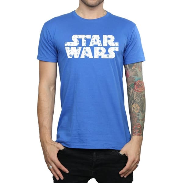 Star Wars Mens Christmas Logo T-Shirt