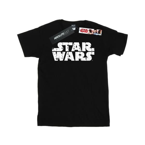 Star Wars Mens Christmas Logo T-Shirt