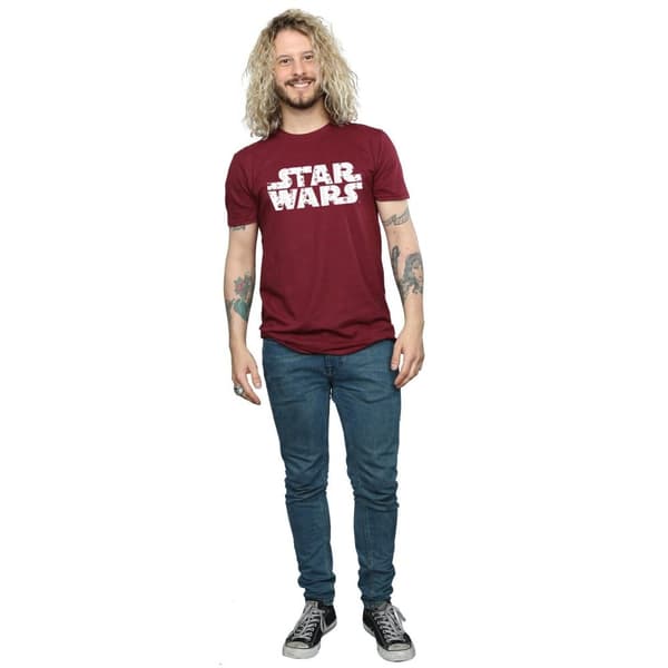 Star Wars Mens Christmas Logo T-Shirt