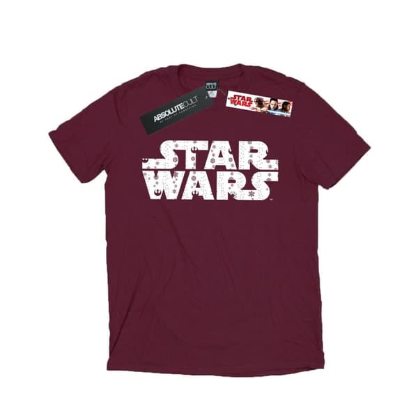 Star Wars Mens Christmas Logo T-Shirt