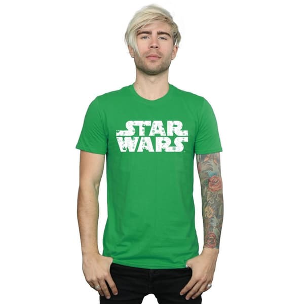 Star Wars Mens Christmas Logo T-Shirt