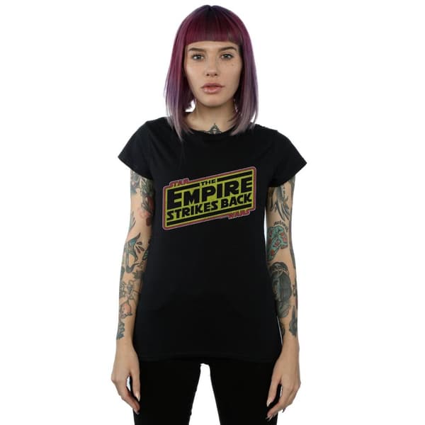 Star Wars Dam/Tjej - The Empire Strikes Back - Bomulls-T-shirt med logotyp