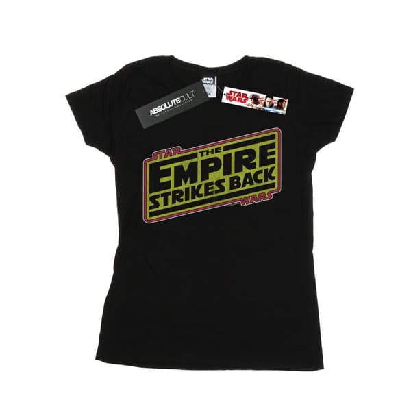 Star Wars Dam/Tjej - The Empire Strikes Back - Bomulls-T-shirt med logotyp Black XL