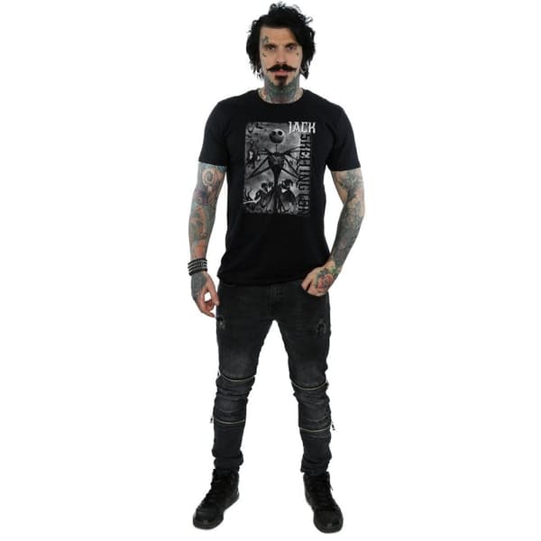 Disney Mens Nightmare Before Christmas Skellington T-Shirt