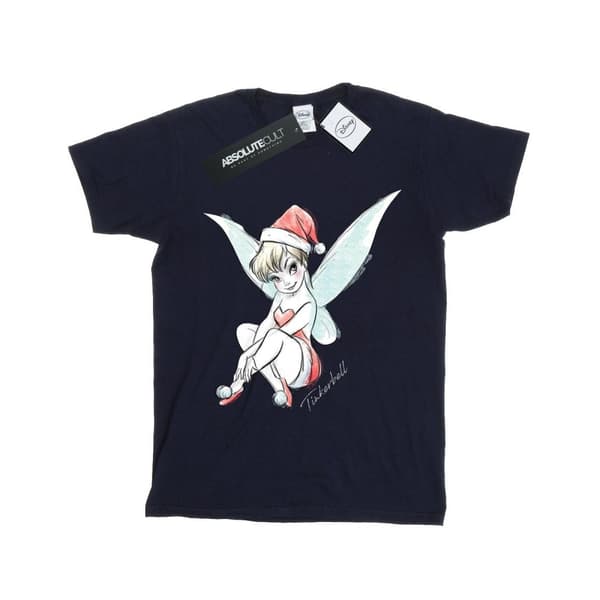 Disney T-shirt i bomull för flickor - Tinkerbell Christmas Fairy