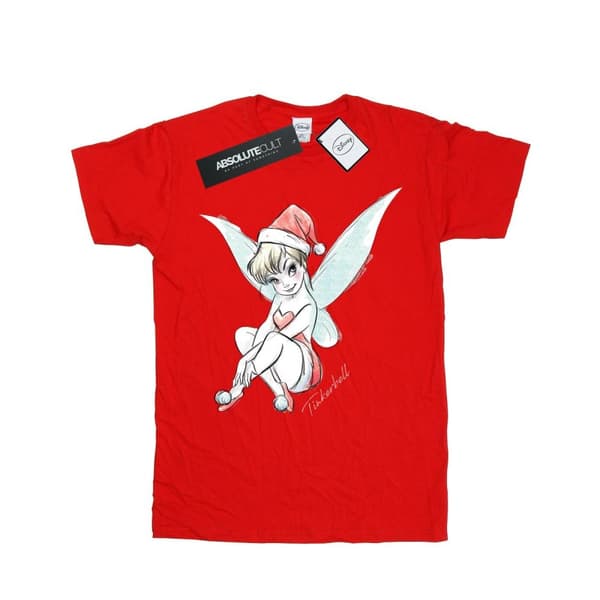 Disney T-shirt i bomull för flickor - Tinkerbell Christmas Fairy