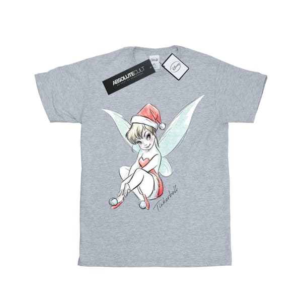 Disney T-shirt i bomull för flickor - Tinkerbell Christmas Fairy