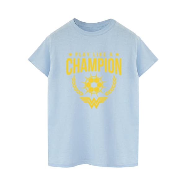 DC Comics Womens/Ladies Wonder Woman Play Like A Champion Cotton Boyfriend T-Shirt
