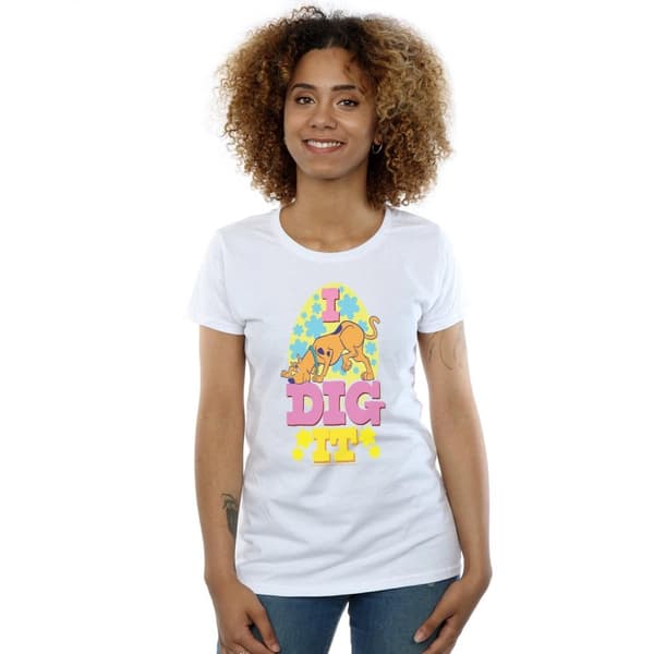 Scooby Doo T-shirt i bomull för damer/kvinnor - Easter I Dig It