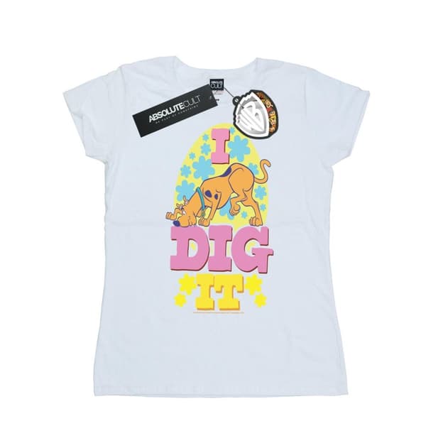 Scooby Doo T-shirt i bomull för damer/kvinnor - Easter I Dig It