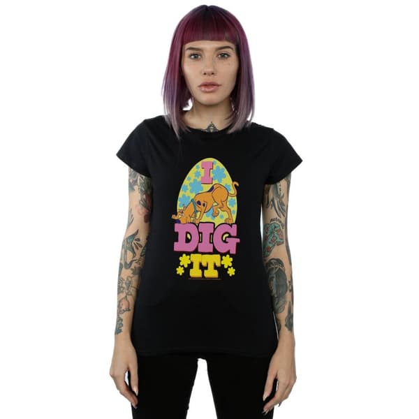 Scooby Doo T-shirt i bomull för damer/kvinnor - Easter I Dig It