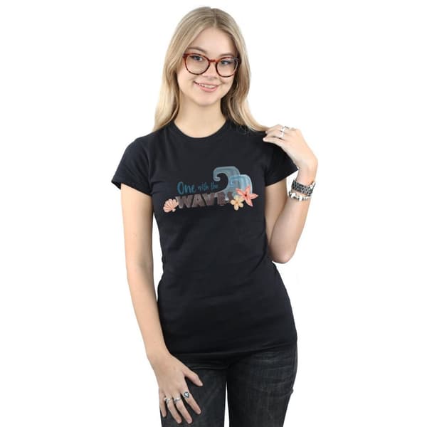 Disney Dam/Hand Moana One With The Waves - T-shirt i bomull