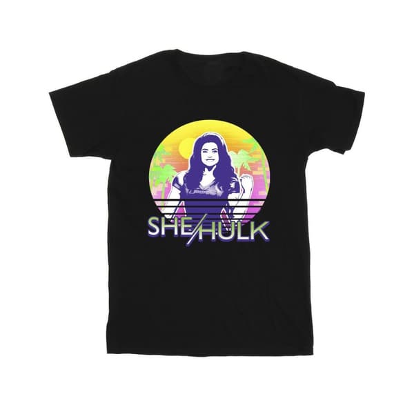 Marvel Mens She-Hulk: Attorney At Law Sunset Smile T-shirt