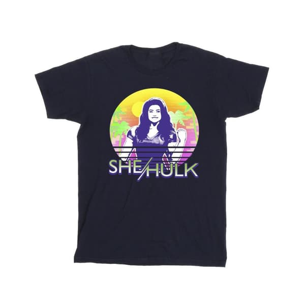 Marvel Mens She-Hulk: Attorney At Law Sunset Smile T-shirt
