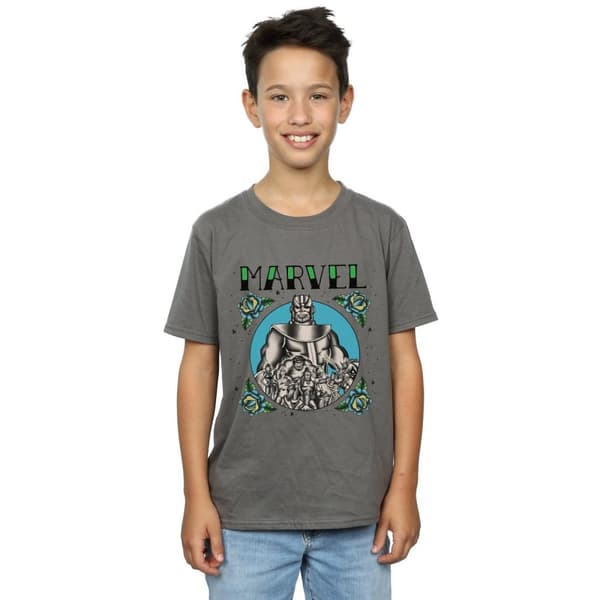 Marvel Boys Avengers Group Tattoo T-Shirt