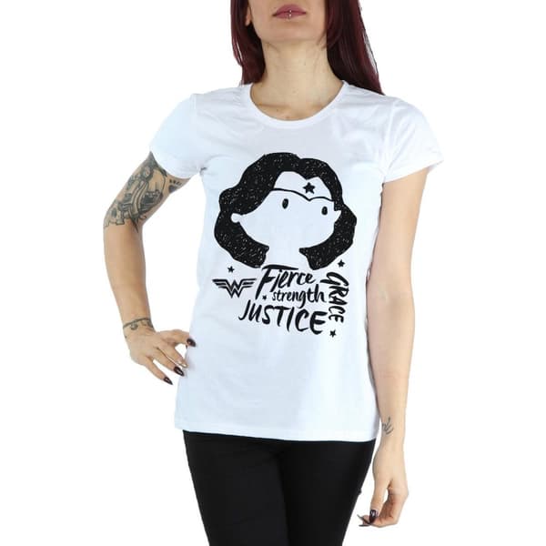 DC Comics Dam/Hand Wonder Woman Fierce Sketch - T-shirt i bomull