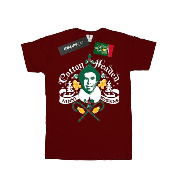Elf Pojkar Cotton Headed Ninny Muggins T-shirt med pojkvänlig passform