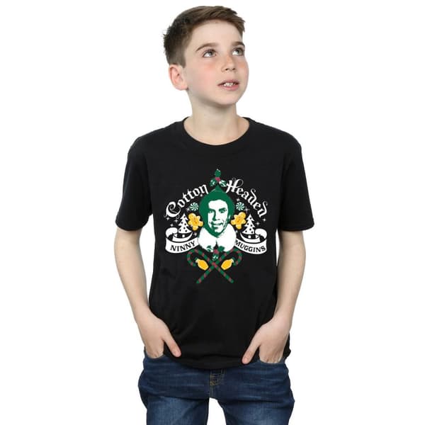Elf Pojkar Cotton Headed Ninny Muggins T-shirt med pojkvänlig passform