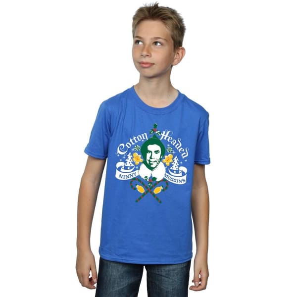 Elf Pojkar Cotton Headed Ninny Muggins T-shirt med pojkvänlig passform
