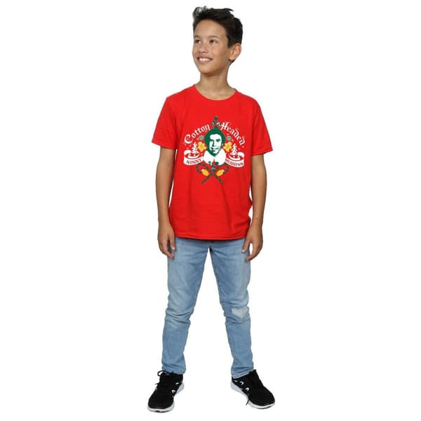 Elf Pojkar Cotton Headed Ninny Muggins T-shirt med pojkvänlig passform