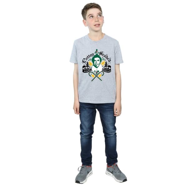 Elf Pojkar Cotton Headed Ninny Muggins T-shirt med pojkvänlig passform