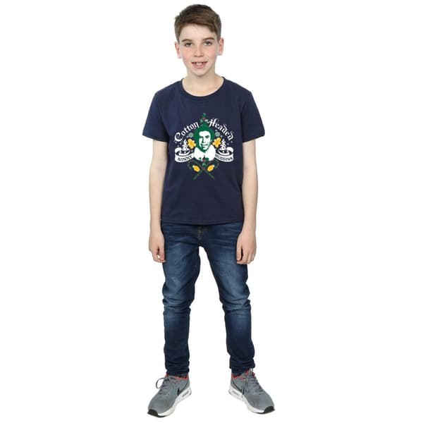 Elf Pojkar Cotton Headed Ninny Muggins T-shirt med pojkvänlig passform