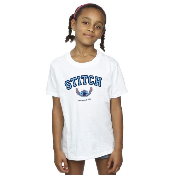 Disney Lilo And Stitch Collegial T-shirt i bomull för flickor