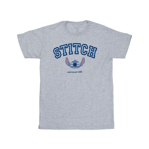 Disney Lilo And Stitch Collegial T-shirt i bomull för flickor