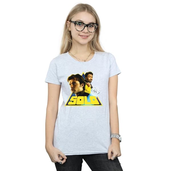 Star Wars Womens/Ladies Solo Retro Triangle Cotton T-Shirt