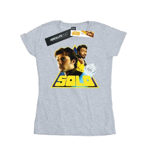 Star Wars Womens/Ladies Solo Retro Triangle Cotton T-Shirt