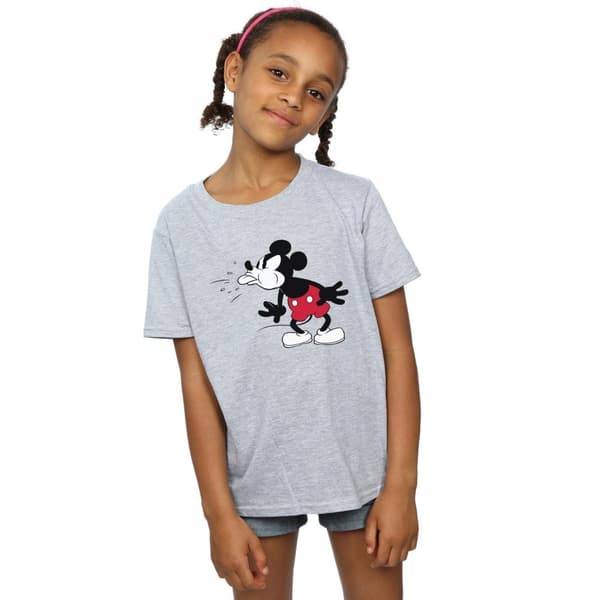 Disney Girls Mickey Mouse Tongue Cotton T-Shirt