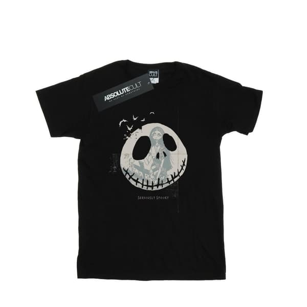 Disney Womens/Ladies Nightmare Before Christmas Seriously Spooky Cotton Boyfriend T-Shirt