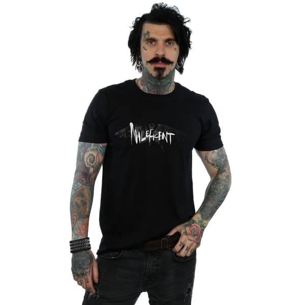 Disney Mens Maleficent Mistress Of Evil Wings Silhouette T-Shirt