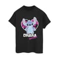 Miniatyrbillede 1 af 3: Disney Womens/Ladies Lilo And Stitch Ohana Forever Heart Cotton Boyfriend T-Shirt