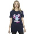 Miniatyrbillede 2 af 3: Disney Womens/Ladies Lilo And Stitch Ohana Forever Heart Cotton Boyfriend T-Shirt