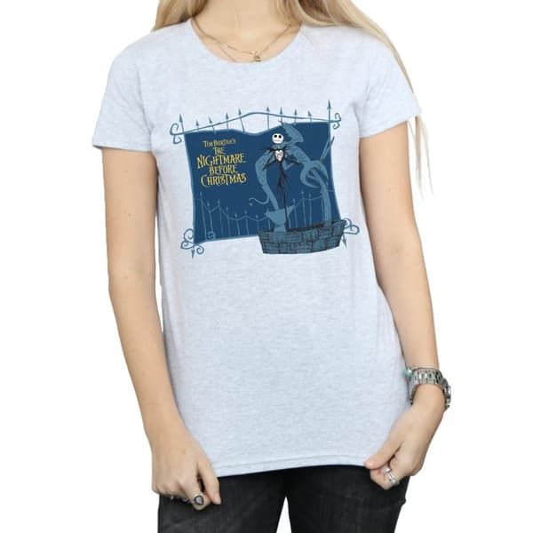 Disney Womens/Ladies Nightmare Before Christmas Jack And The Well Cotton T-Shirt