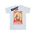 Miniatyrbild 1 av 3: Marvel T-shirt i bomull med Captain Marvel-ornament för flickor