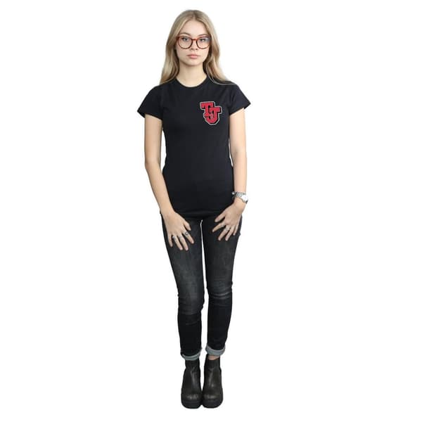 Tom And Jerry Dam/Tjej - Collegiate-logotyp i bomull