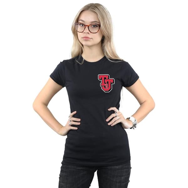 Tom And Jerry Dam/Tjej - Collegiate-logotyp i bomull
