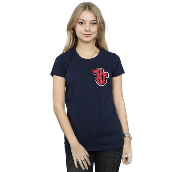 Tom And Jerry Dam/Tjej - Collegiate-logotyp i bomull