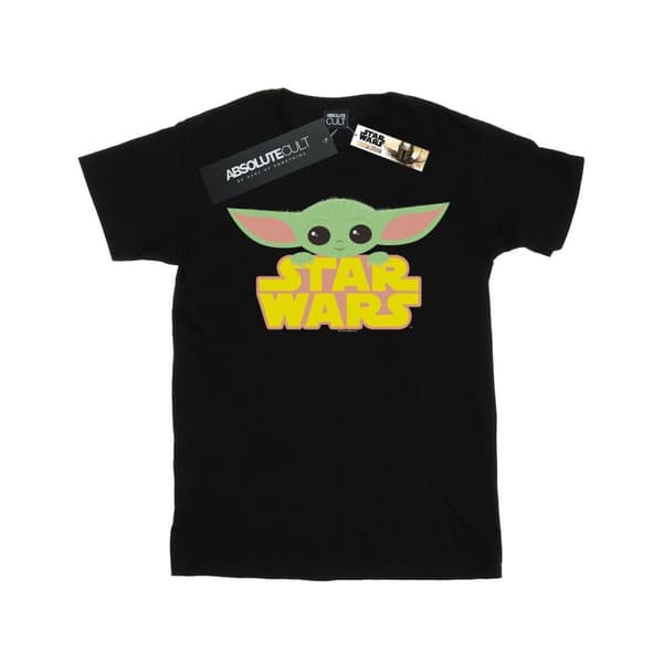 Star Wars Girls The Mandalorian The Child And Logo T-shirt i bomull